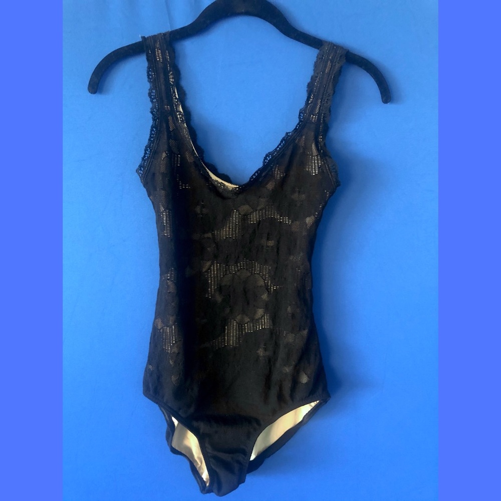 Repetto lace sleeveless leotard